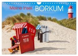 Meine Insel Borkum (Wandkalender 2024 DIN A4 quer), CALVENDO Monatskalender
