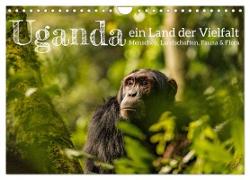 Uganda - ein Land der Vielfalt (Wandkalender 2024 DIN A4 quer), CALVENDO Monatskalender