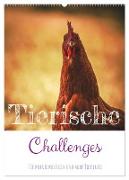Tierische Challenges: Für mehr Bewusstsein und mehr Tierschutz (Wandkalender 2024 DIN A2 hoch), CALVENDO Monatskalender
