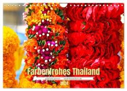 Farbenfrohes Thailand (Wandkalender 2024 DIN A4 quer), CALVENDO Monatskalender
