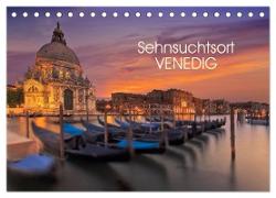 Sehnsuchtsort Venedig (Tischkalender 2024 DIN A5 quer), CALVENDO Monatskalender