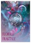 Florale Fraktale (Wandkalender 2024 DIN A3 hoch), CALVENDO Monatskalender