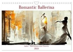Romatic Ballerina (Wandkalender 2024 DIN A4 quer), CALVENDO Monatskalender