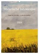 Malerische Jahresreise (Wandkalender 2024 DIN A2 hoch), CALVENDO Monatskalender