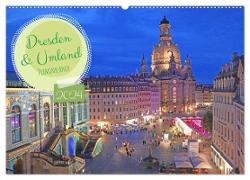 Dresden Terminplaner (Wandkalender 2024 DIN A2 quer), CALVENDO Monatskalender