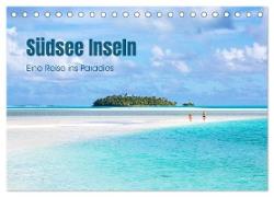 Südsee Inseln - Eine Reise ins Paradies (Tischkalender 2024 DIN A5 quer), CALVENDO Monatskalender