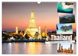 Thailand - Postkarten aus dem Land des Lächelns (Wandkalender 2024 DIN A3 quer), CALVENDO Monatskalender