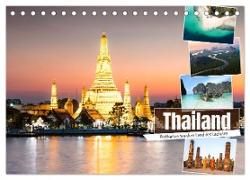 Thailand - Postkarten aus dem Land des Lächelns (Tischkalender 2024 DIN A5 quer), CALVENDO Monatskalender
