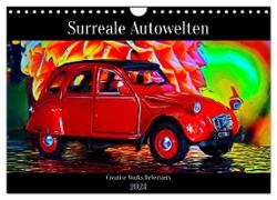 Surreale Autowelten (Wandkalender 2024 DIN A4 quer), CALVENDO Monatskalender