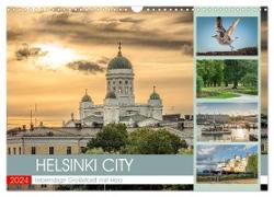 HELSINKI CITY (Wandkalender 2024 DIN A3 quer), CALVENDO Monatskalender