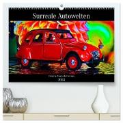 Surreale Autowelten (hochwertiger Premium Wandkalender 2024 DIN A2 quer), Kunstdruck in Hochglanz