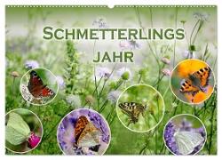 Schmetterlingsjahr (Wandkalender 2025 DIN A2 quer), CALVENDO Monatskalender