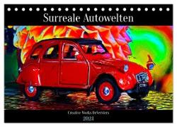 Surreale Autowelten (Tischkalender 2024 DIN A5 quer), CALVENDO Monatskalender