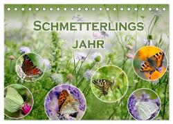 Schmetterlingsjahr (Tischkalender 2025 DIN A5 quer), CALVENDO Monatskalender