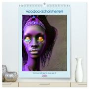 Voodoo-Schönheiten - Computerträume aus der KI (hochwertiger Premium Wandkalender 2024 DIN A2 hoch), Kunstdruck in Hochglanz