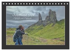 Schottland 2024 Highlights und Highlands (Tischkalender 2024 DIN A5 quer), CALVENDO Monatskalender