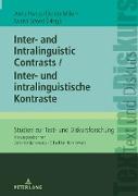 Inter- and Intralinguistic Contrasts / Inter- und intralinguistische Kontraste