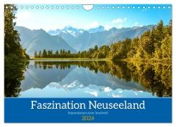 Faszination Neuseeland (Wandkalender 2024 DIN A4 quer), CALVENDO Monatskalender