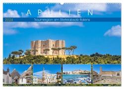 Apulien - Traumregion am Stiefelabsatz Italiens (Wandkalender 2024 DIN A2 quer), CALVENDO Monatskalender