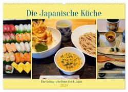 Die Japanische Küche - Eine kulinarische Reise durch Japan (Wandkalender 2024 DIN A2 quer), CALVENDO Monatskalender