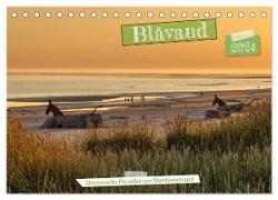 Blåvand - Dänemarks Paradies am Nordseestrand (Tischkalender 2024 DIN A5 quer), CALVENDO Monatskalender