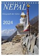 Nepal- Königreich der Götter (Tischkalender 2024 DIN A5 hoch), CALVENDO Monatskalender