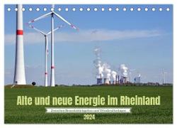 Alte und neue Energie im Rheinland - zwischen Braunkohletagebau und Windkraftanlagen (Tischkalender 2024 DIN A5 quer), CALVENDO Monatskalender