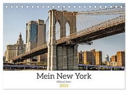 Mein New York Michael Jaster (Tischkalender 2024 DIN A5 quer), CALVENDO Monatskalender