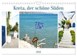 Kreta, der schöne Süden (Wandkalender 2024 DIN A4 quer), CALVENDO Monatskalender