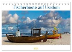 Fischerboote auf Usedom (Tischkalender 2024 DIN A5 quer), CALVENDO Monatskalender