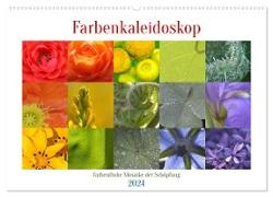 Farbenkaleidoskop (Wandkalender 2024 DIN A2 quer), CALVENDO Monatskalender
