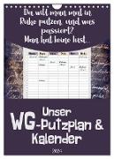 Gothic WG-Putzplan & Kalender 2024 (Wandkalender 2024 DIN A4 hoch), CALVENDO Monatskalender