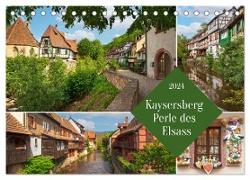 Kaisersberg Perle des Elsass (Tischkalender 2024 DIN A5 quer), CALVENDO Monatskalender