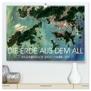 Die Erde aus dem All (hochwertiger Premium Wandkalender 2024 DIN A2 quer), Kunstdruck in Hochglanz