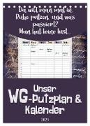 Gothic WG-Putzplan & Kalender 2024 (Tischkalender 2024 DIN A5 hoch), CALVENDO Monatskalender