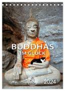 Buddhas im Glück (Tischkalender 2024 DIN A5 hoch), CALVENDO Monatskalender