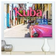 Kuba - Farbenfrohe Impressionen. (hochwertiger Premium Wandkalender 2024 DIN A2 quer), Kunstdruck in Hochglanz