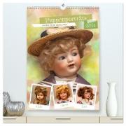 Puppenporträts aus dem letzten Jahrhundert (hochwertiger Premium Wandkalender 2024 DIN A2 hoch), Kunstdruck in Hochglanz