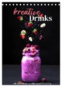 Kreative Drinks - erfrischend, schokoladig und fruchtig. (Tischkalender 2024 DIN A5 hoch), CALVENDO Monatskalender