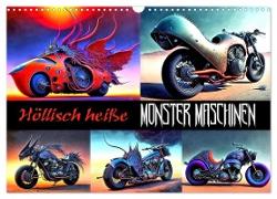 Höllisch heiße Monster Maschinen (Wandkalender 2024 DIN A3 quer), CALVENDO Monatskalender