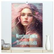 Meerjungfrauen Traumportraits (hochwertiger Premium Wandkalender 2024 DIN A2 hoch), Kunstdruck in Hochglanz
