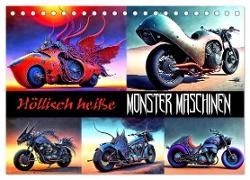Höllisch heiße Monster Maschinen (Tischkalender 2024 DIN A5 quer), CALVENDO Monatskalender