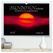 SUNDOWN EXTREME - Das Bild der auf- und untergehenden Sonne (hochwertiger Premium Wandkalender 2024 DIN A2 quer), Kunstdruck in Hochglanz