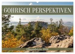 Gohrisch Perspektiven - Elbsandstein (Wandkalender 2024 DIN A2 quer), CALVENDO Monatskalender