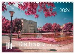 Die Lausitz durch den Infrarotfilter (Wandkalender 2024 DIN A3 quer), CALVENDO Monatskalender