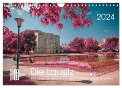 Die Lausitz durch den Infrarotfilter (Wandkalender 2024 DIN A4 quer), CALVENDO Monatskalender
