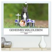 Geheimes Waldleben (hochwertiger Premium Wandkalender 2024 DIN A2 quer), Kunstdruck in Hochglanz