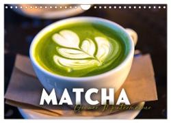Matcha - Grüner Muntermacher (Wandkalender 2024 DIN A4 quer), CALVENDO Monatskalender