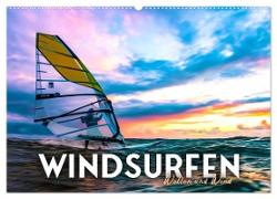 Windsurfen - Wellen und Wind (Wandkalender 2024 DIN A2 quer), CALVENDO Monatskalender