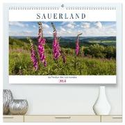 Das Sauerland im Wechsel der Jahreszeiten (hochwertiger Premium Wandkalender 2024 DIN A2 quer), Kunstdruck in Hochglanz